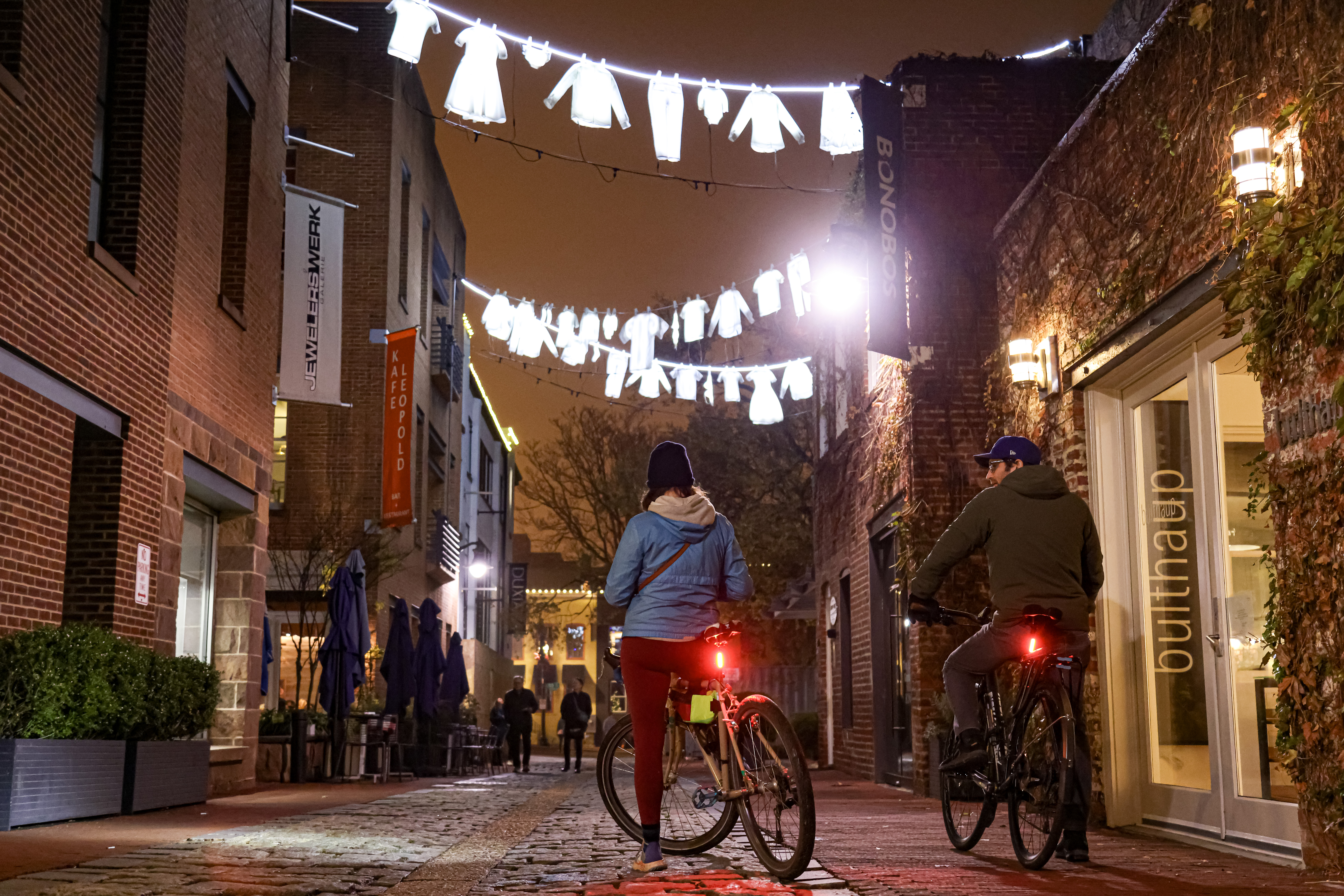 Neighborhood suspended above Cady's Alley, Washington D.C.